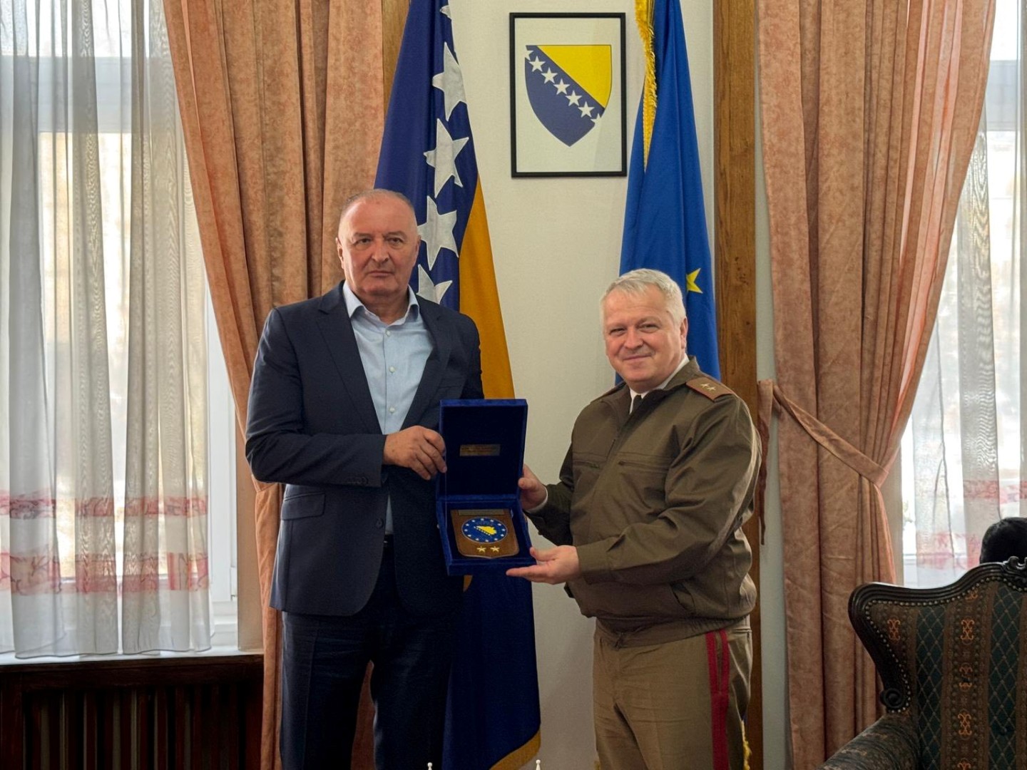 Helez u oproštajnu posjetu primio generala EUFOR-a