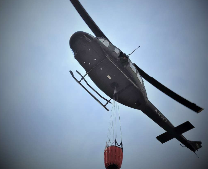 Helikopter OSBiH izviđao požarište na Plješevici, očekuje se angažman iz zraka