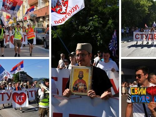 Hiljade demonstranata u Kraljevu nakon što je Vučić najavio ostavku