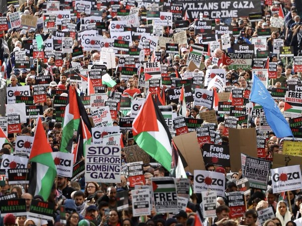 Hiljade ljudi marširale za Palestinu, traže potpune sankcije Izraelu