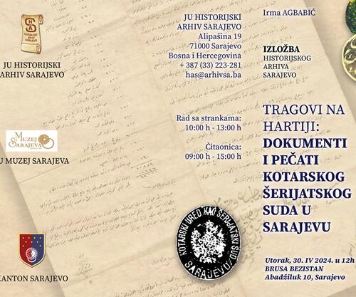 Historijski arhiv Sarajevo najavljuje novu izložbu: Dokumenti i pečati Kotarskog šerijatskog suda