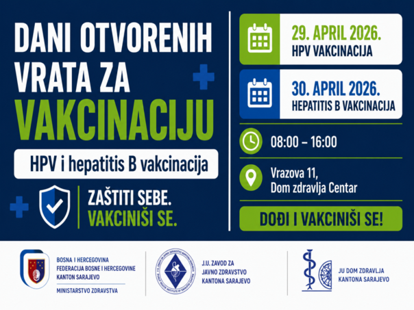 HPV i hepatitis B vakcinacija za studente i zdravstvene radnike