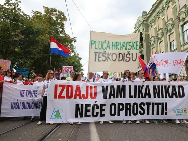 Hrvatska na nogama: Desetine hiljada ljudi protestuje zbog Like
