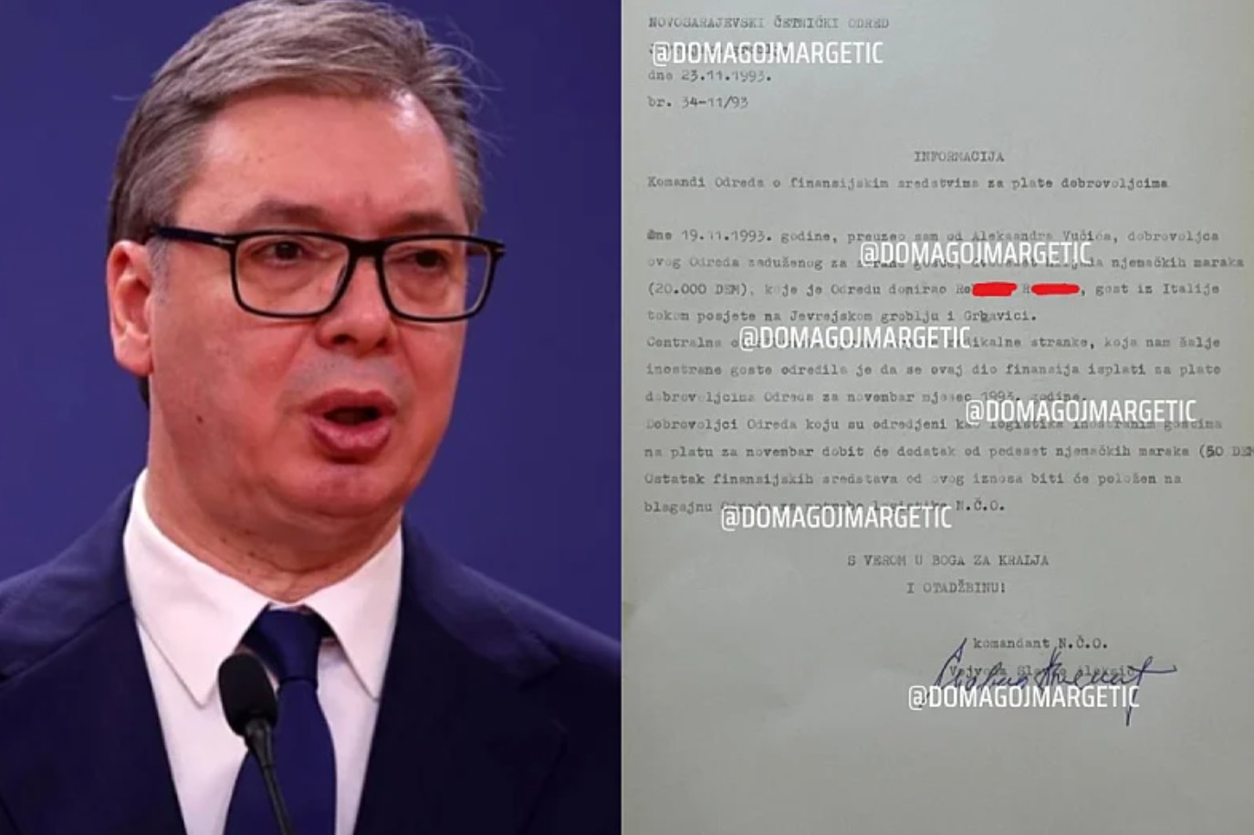 Hrvatski novinar: Dokumenti povezuju Vučića sa “Sarajevo safarijem”