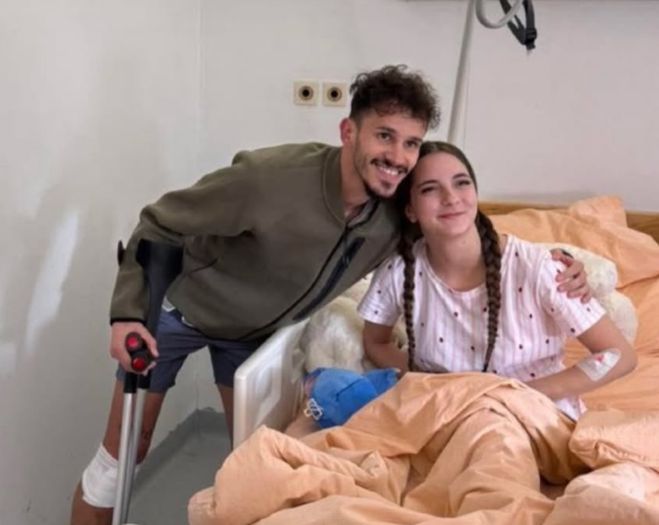 Igrač Željezničara posjetio Ellu u bolnici: "Ti si dokaz da heroji postoje"