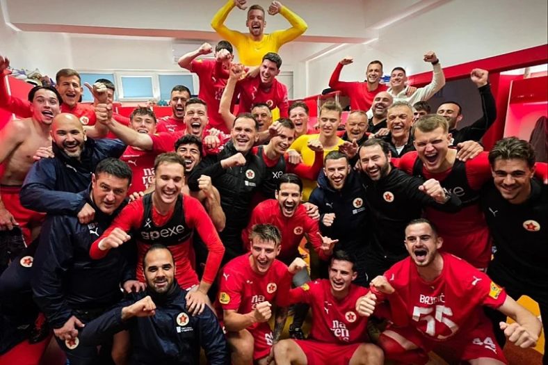Igrači Veleža burno proslavili plasman u Evropu