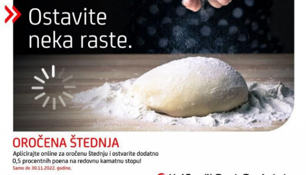 Iskoristite posebnu ponudu - aplicirajte online za oročenu štednju u UniCredit Bank Banjaluka i ostavite neka raste