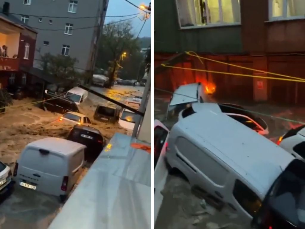 Istanbul pod vodom: Ceste se urušavale, bujice nosile ljude