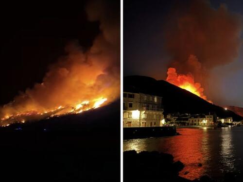 Veliki požar na hrvatskom otoku, gase ga vatrogasci i kanaderi
