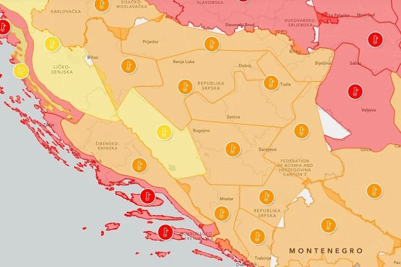 Izdato narandžasto upozorenje za BiH zbog vrućina