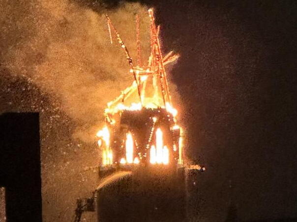 Izgorjela crkva u Amsterdamu stara 154 godine