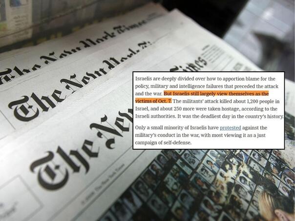 Izraelci "žrtve"? Jedna rečenica New York Timesa izazvala lavinu kritika