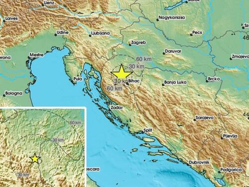 Izuzetno jak zemljotres pogodio područje kod granice Hrvatske i BiH