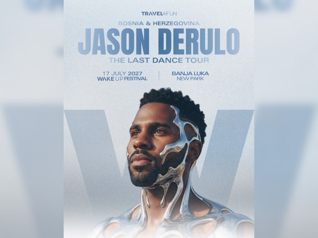 Jason Derulo stiže u Banja Luku! Svjetska pop zvijezda nastupa 17. jula na WAKE UP Festivalu!