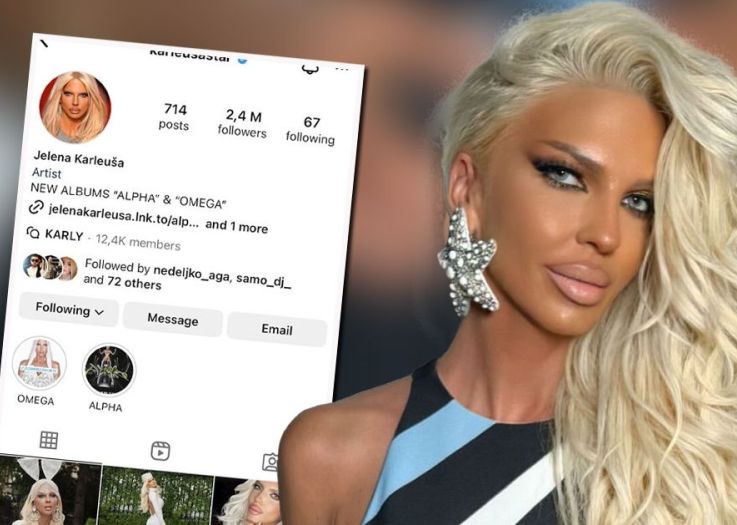 Jeleni Karleuši ponovo ugašen Instagram profil