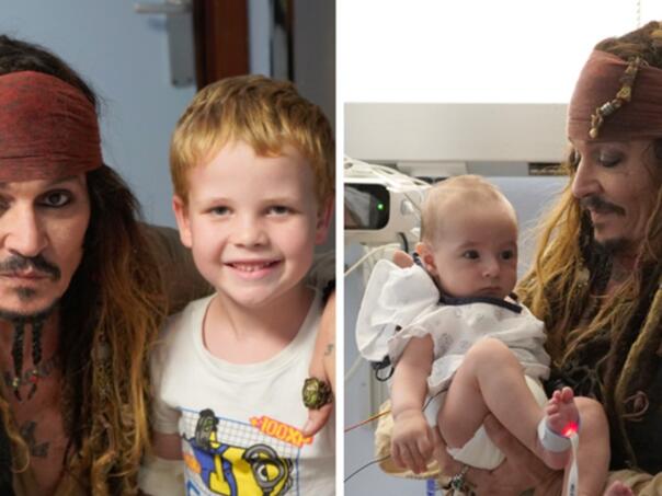 Johnny Depp obukao kostim Jacka Sparrowa, posjetio djecu na pedijatriji i onkologiji