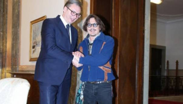 Johnny Depp se sastao sa Aleksandrom Vučićem