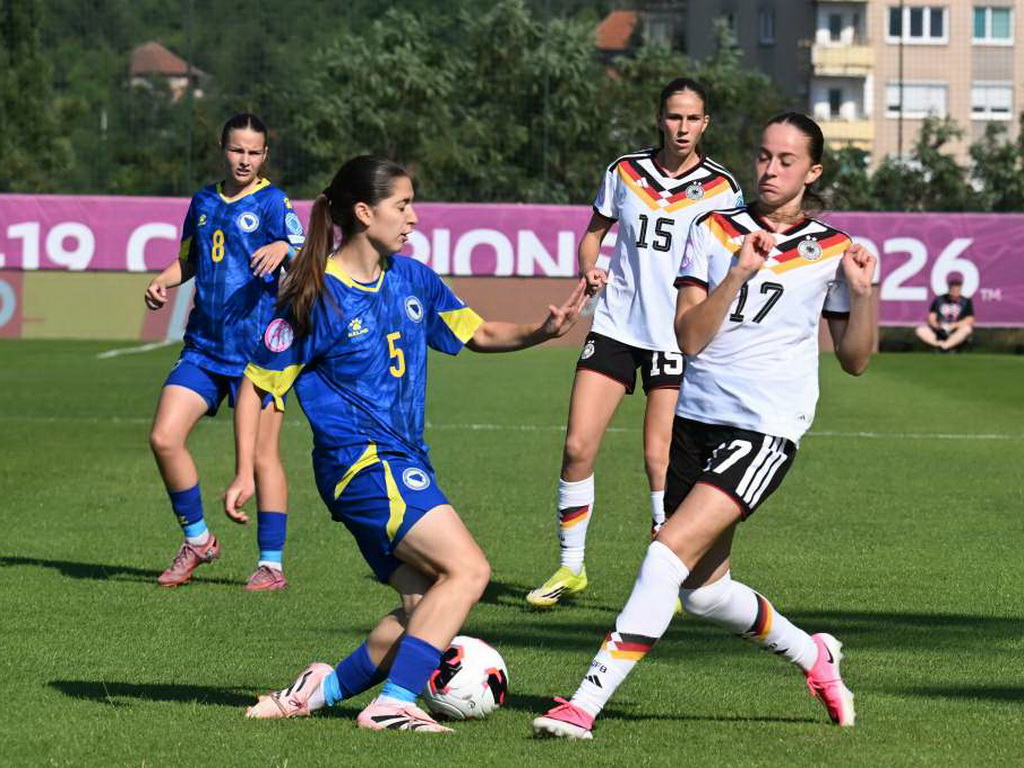 Juniorke BiH na otvaranju EP-a U19 poražene od Njemačke sa 0:5