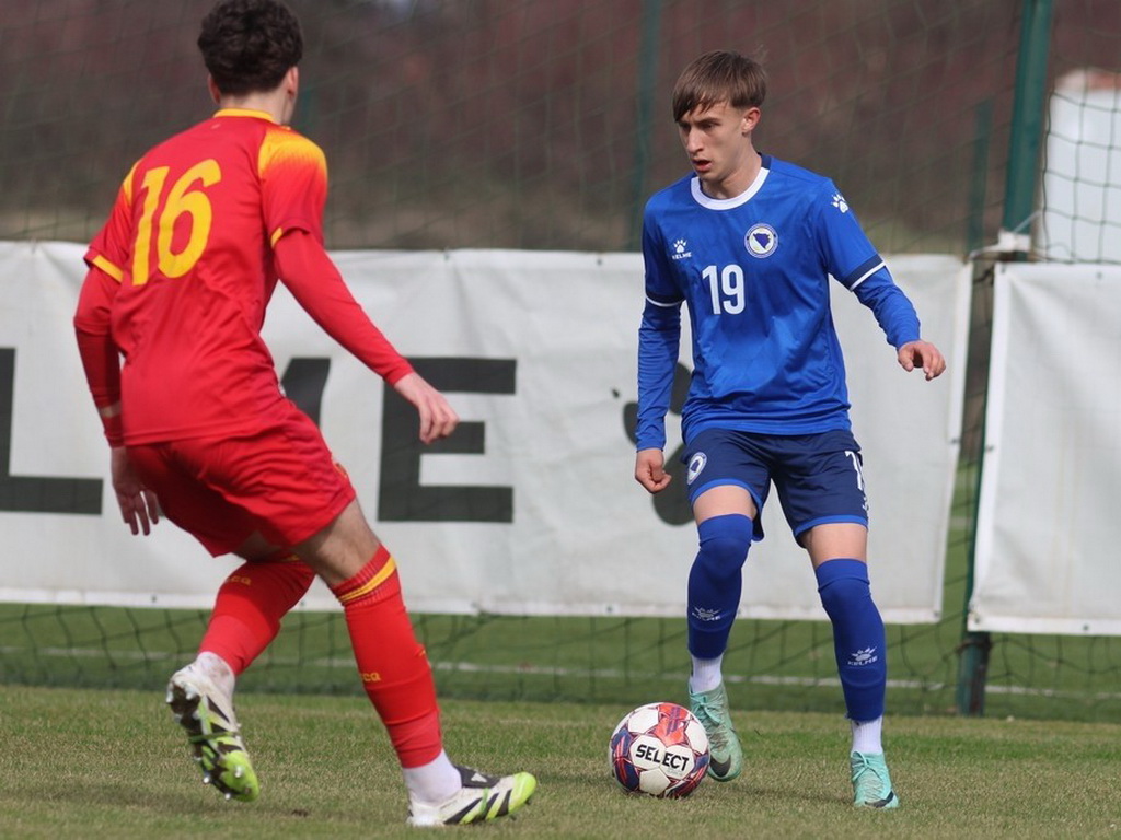 Juniorska reprezentacija BiH remizirala u prijateljskoj utakmici s Crnom Gorom