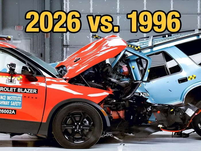 Kako izgleda sudar automobila iz 2026. sa istim modelom starim 30 godina