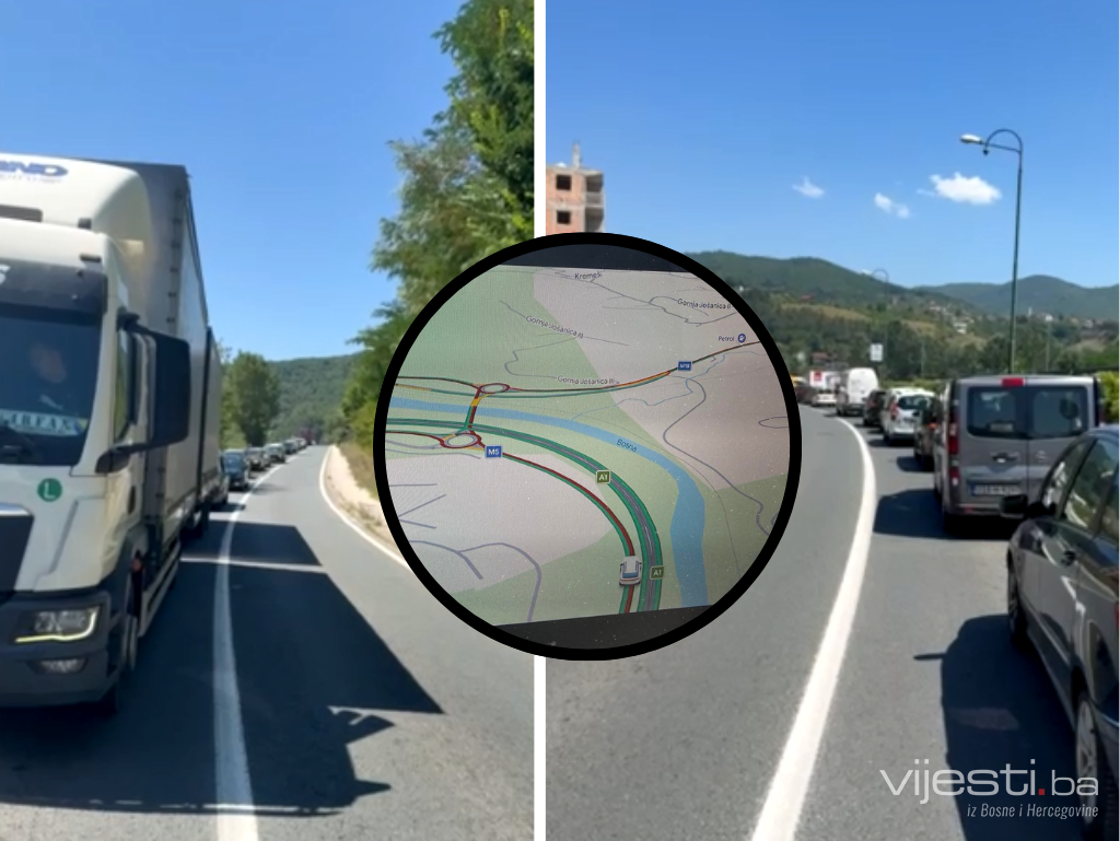 Kilometarske kolone od Rajlovca ka Vogošći