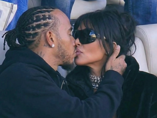 Kim Kardashian i Lewis Hamilton na Super Bowlu kao par