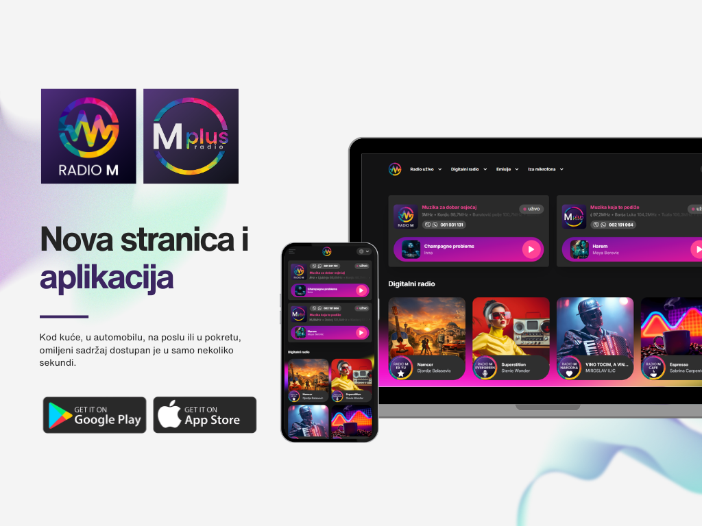 Klik do muzike: Radio M lansirao novu stranicu i aplikaciju