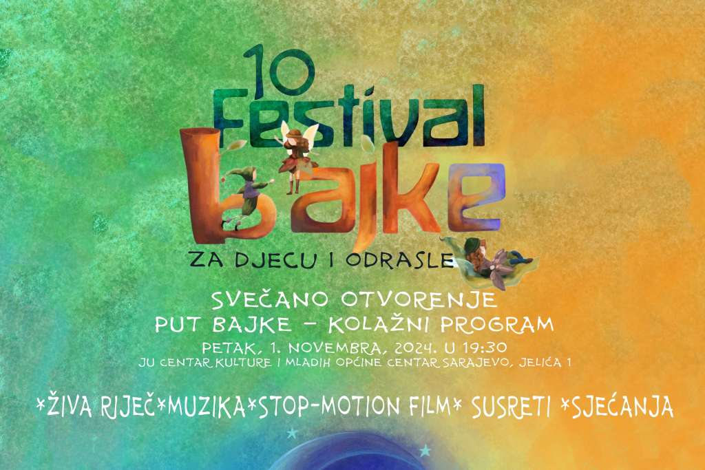 Kolažni program 'Put bajke' otvara deseti Festivala bajke za djecu i odrasle