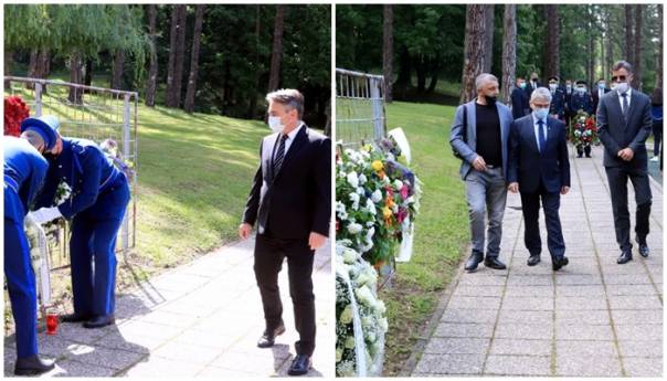 Komšić i Novalić odali počast ubijenoj tuzlanskoj mladosti