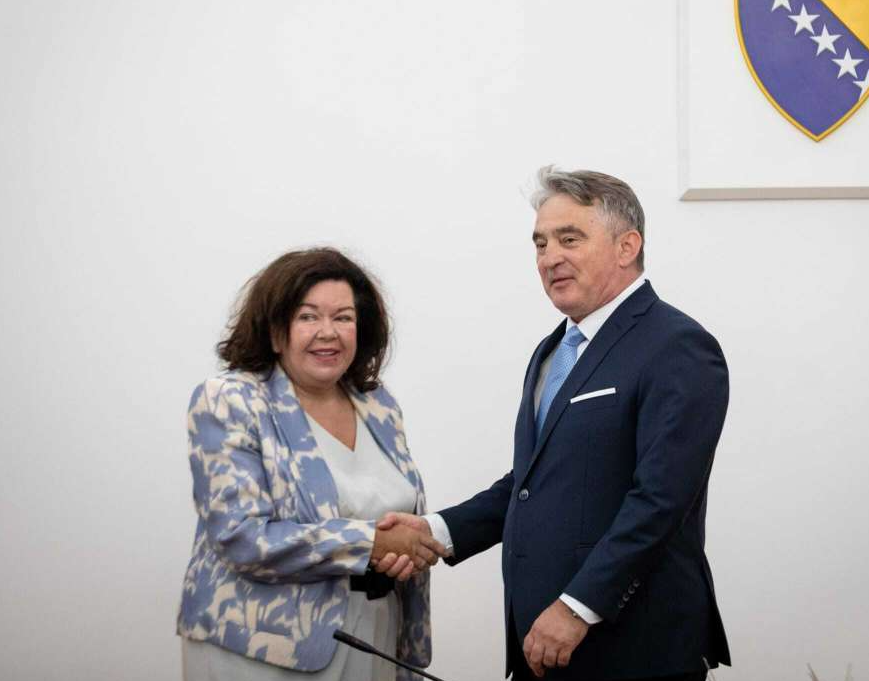 Komšić i Pierce o nastavku podrške UK reformskim procesima u BiH