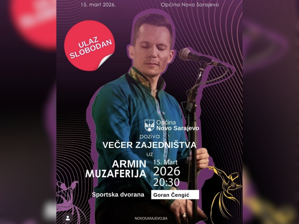 Koncert Armina Muzaferije – Ramazanska večer zajedništva u Novom Sarajevu