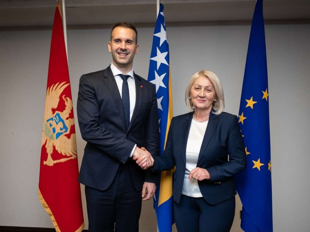 Krišto i Spajić: Jačanje saradnje BiH i Crne Gore i zajednički fokus na put ka EU