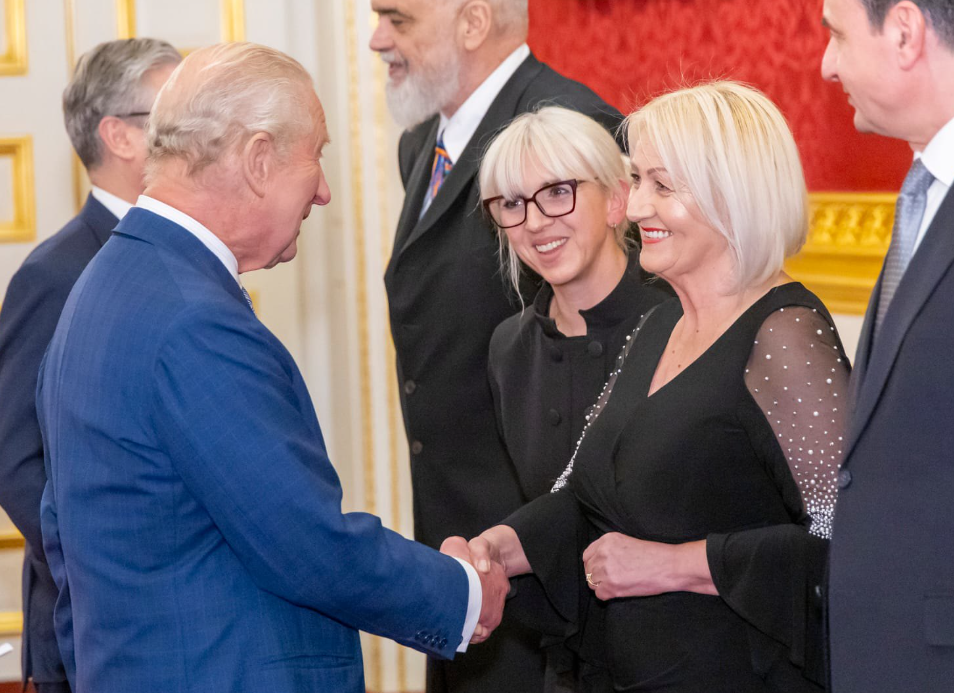 Krišto na prijemu kod kralja Charlesa III. uoči Samita Berlinskog procesa
