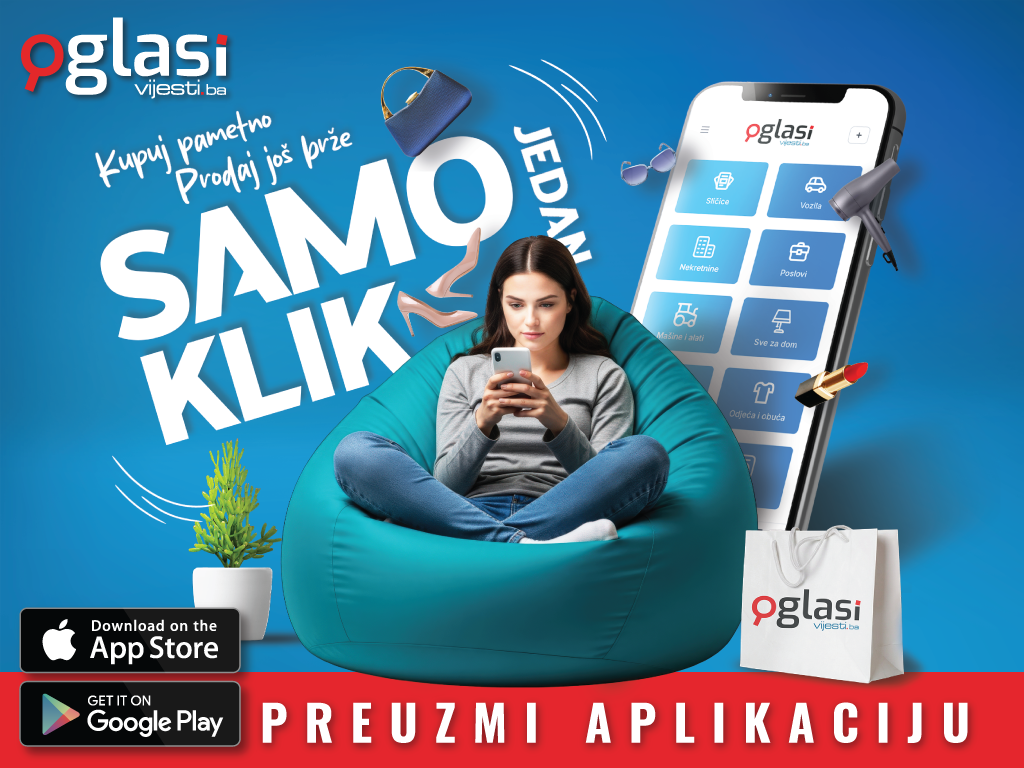 Sve što tražite ili želite prodati sada je na jednom mjestu: Oglasi.Vijesti.ba
