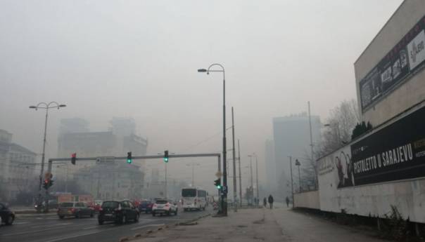 Kvalitet zraka jutros u centru Sarajeva nezdrav