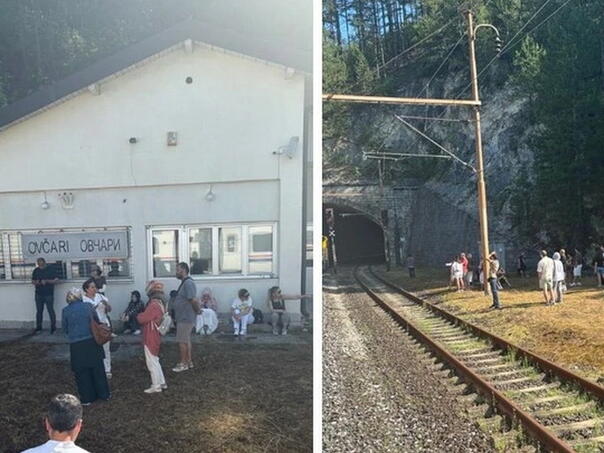 Kvar zaustavio voz kod Konjica: Putnici čekali, u vagonima bez klime