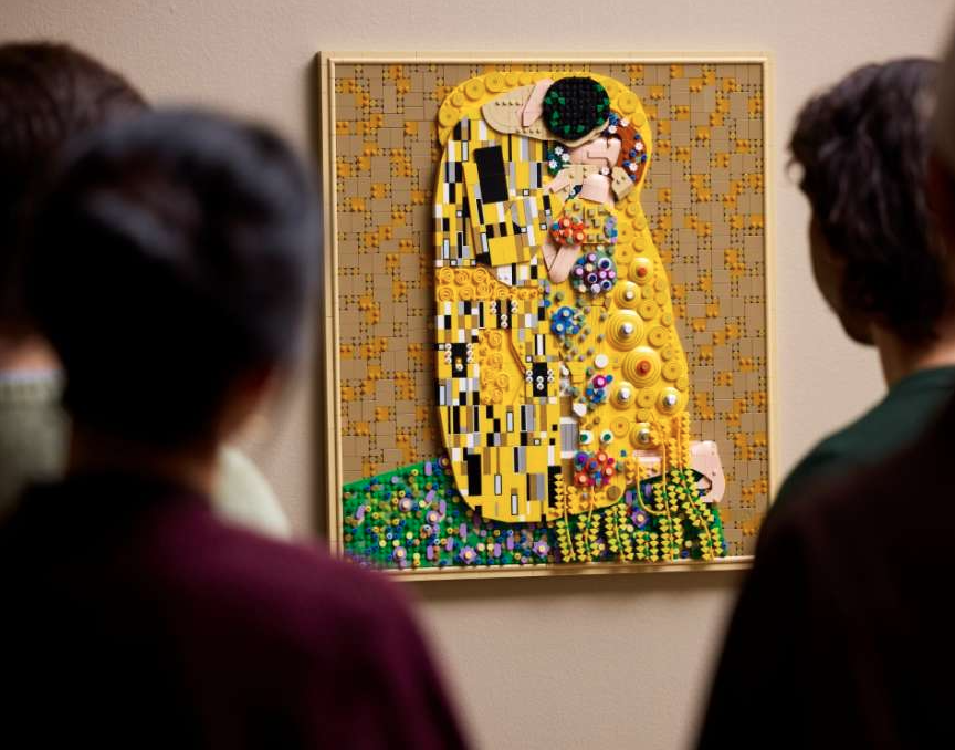 LEGO izdanje Klimtovog remek-djela "Poljubac" od 4.000 kockica