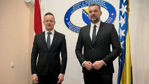 Mađarski šef diplomatije doputovao u BiH, sastao se sa Konakovićem