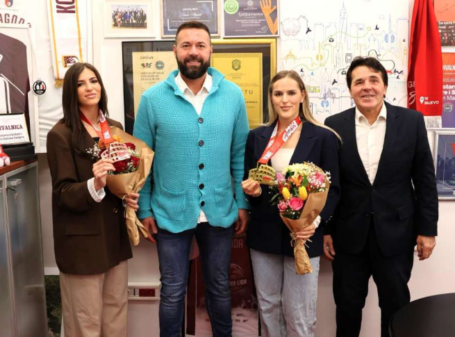 Magoda čestitao sestrama Sipović na medaljama osvojenim u Rimu