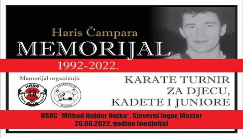 Memorijalni karate turnir 'Haris Čampara" 25. i 26. juna