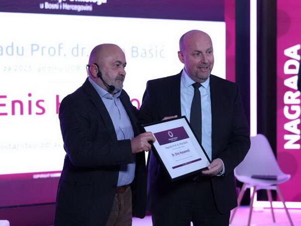 Ministar Hasanović dobitnik glavne nagrade "Prof.dr. Hiba Bašić" za 2025. godinu