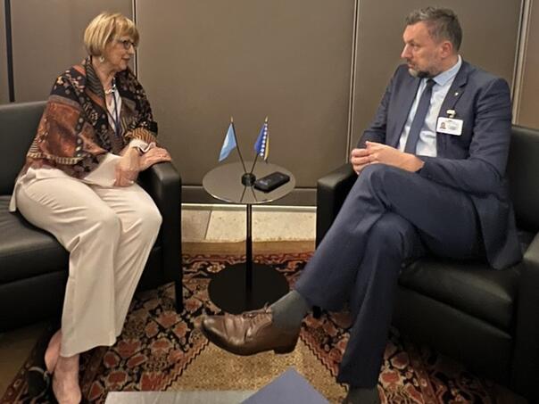 Ministar Konaković sa generalnim sekretarom OSCE-a Helgom Schmid