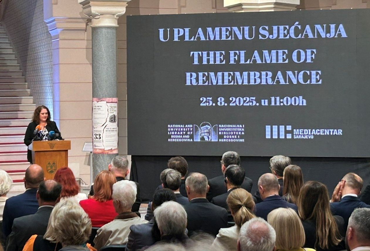 Ministrica Duraković: Ne dozvolimo da Nacionalna i univerzitetska biblioteka BiH ostane zaboravljena