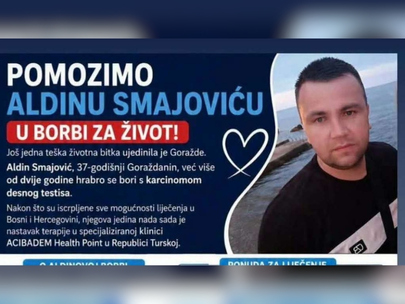 Mladi Goraždanin treba našu humanost: Pozovi za Aldina Smajovića
