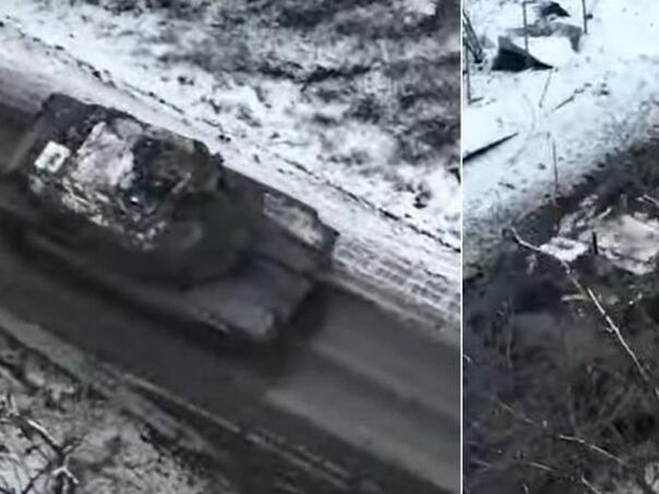 Moćni američki Abrams tenkovi prvi put snimljeni u akciji u Ukrajini