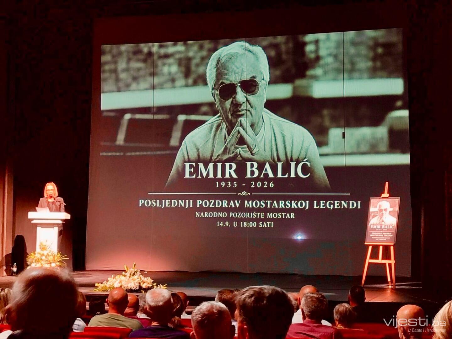 Mostar se oprostio od legende: Održana komemoracija Emiru Baliću