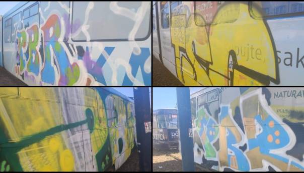 MUP KS identifikovao osobu koja je iscrtala grafite na sarajevskim tramvajima