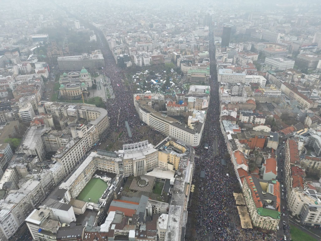 MUP Srbije iznio procjenu o broju ljudi na protestu u Beogradu