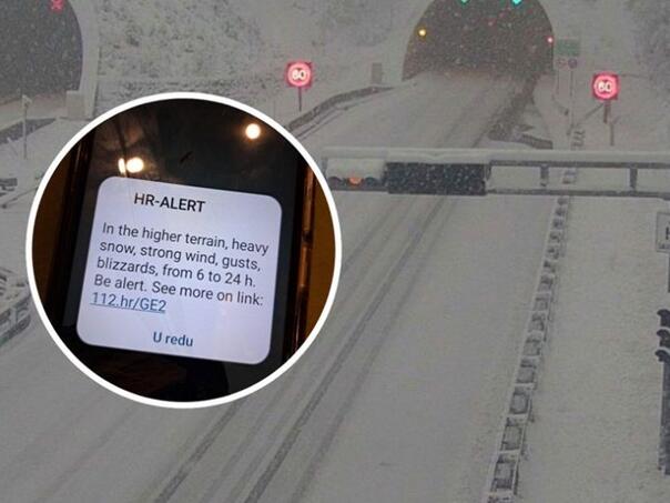 Nagla promjene vremena: Snijeg stigao u Hrvatsku