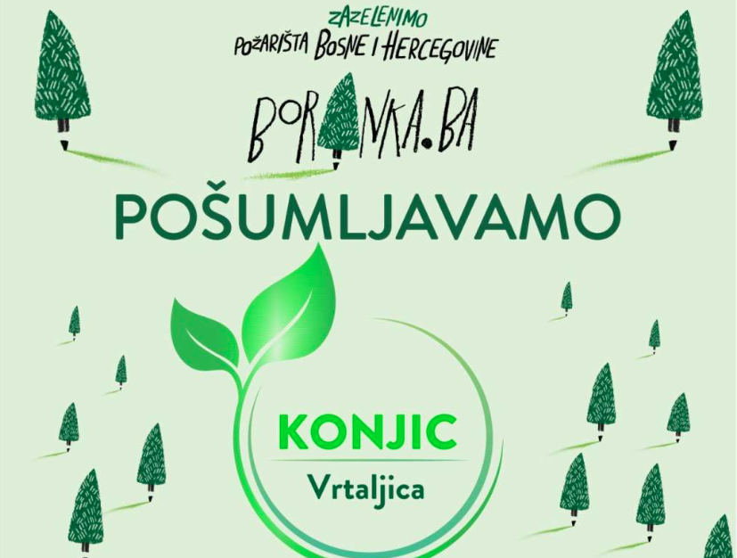 Nastavak akcije pošumljavanja u Konjicu i Jablanici